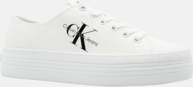 Calvin Klein Witte Lage Sneakers Vulc Flatform Essential