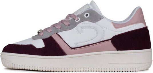 cruyff Campo Low Lux CC223943 301 Wit/Bordeauxrood