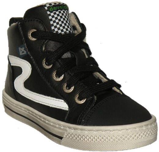 Develab 41909 922 Black Nappa Sneakers hoge sneakers