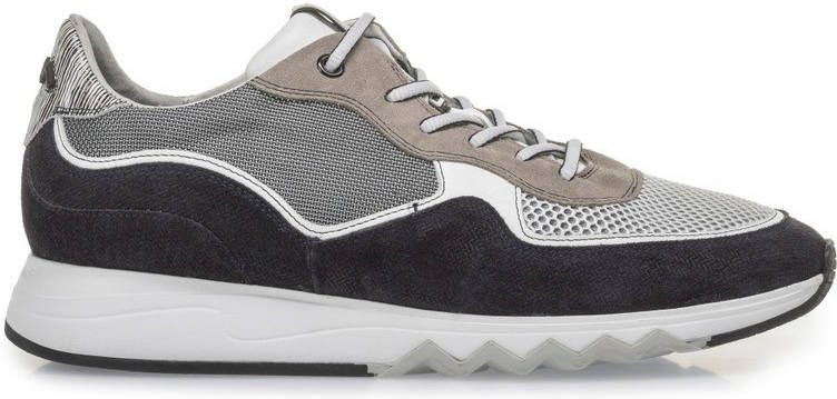 Floris van Bommel Sneaker met leren details
