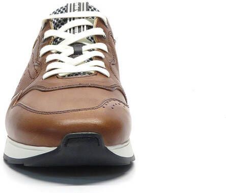 Floris van Bommel leren sneakers cognac