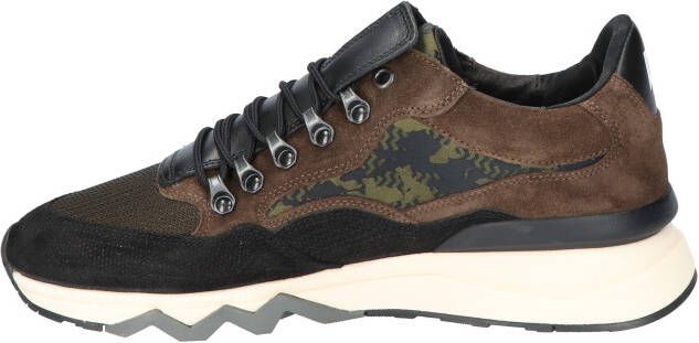 Floris van bommel De Zager 01.03 Dark Green G+ Wijdte Lage sneakers