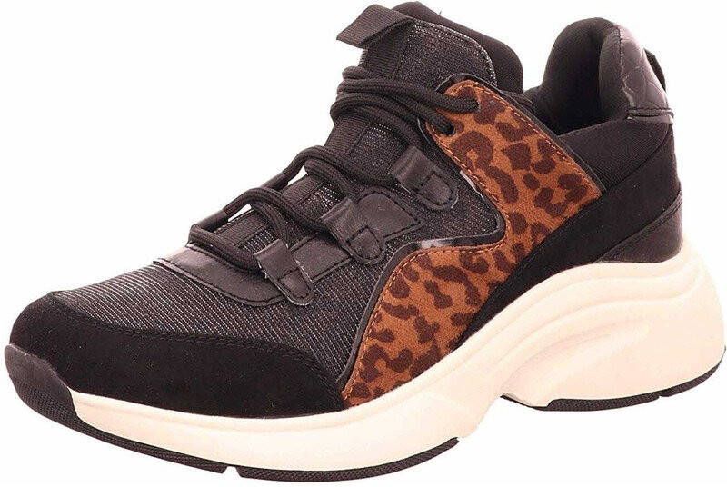 La Strada chunky sneakers panterprint/zwart