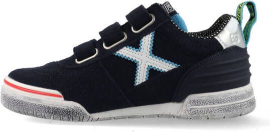 Munich Blauwe Klittenbandschoenen G3