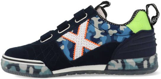 Munich Blauwe Sneakers G3 Camo Klittenband