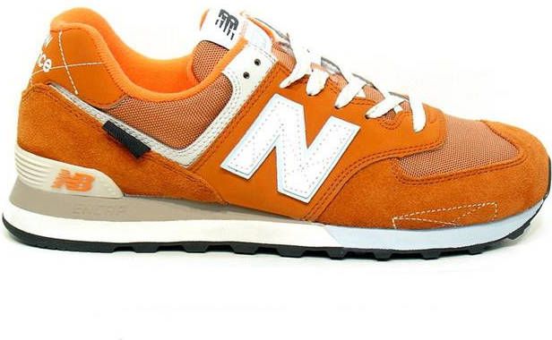 New Balance 574 sneakers cognac/wit
