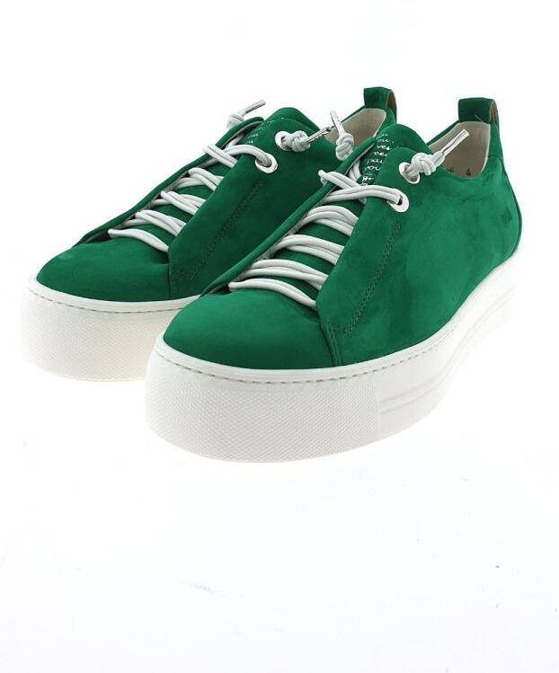 Paul Green Sneaker van hoogwaardig leer Groen