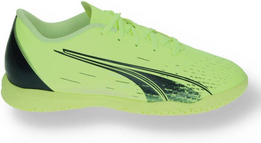 PUMA Ultra Play Zaalvoetbalschoenen(IN)Kids Lichtgroen Zwart