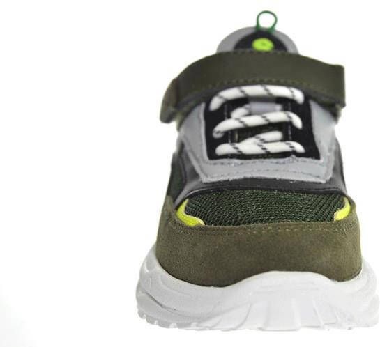 Shoesme NR22S100 D leren sneakers groen/multi