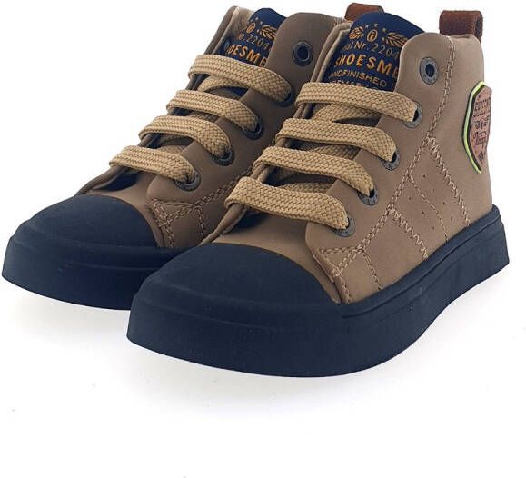 Shoesme Taupe Hoge Sneaker Sh22w036