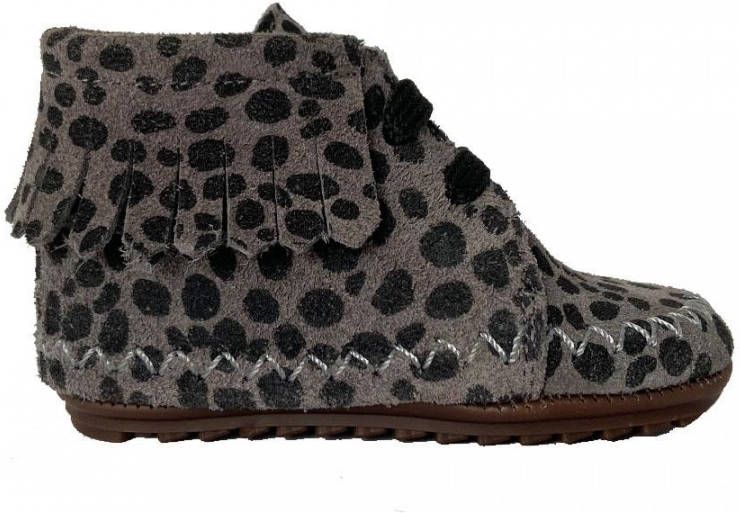 ShoesMe Grijze Veterschoenen Babyproof Flex