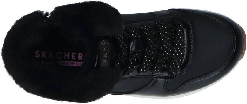 Skechers Uno Cozy On Air Black Rose Gold Veter boots