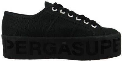 Superga 2790 Shiny Printed Platform , Zwart, Dames