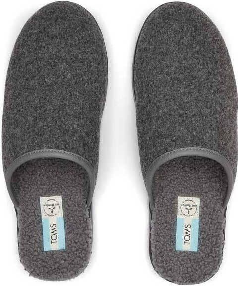 TOMS Pantoffel harbor smoke grey repreve two tone felt 10016859