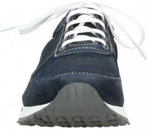 Lage Sneakers Wolky 05850 e-Walk Men 11800 blauw stretch nubuck