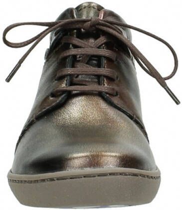 Hoge Sneakers Wolky 08126 Babylon 90320 brons metallic leer
