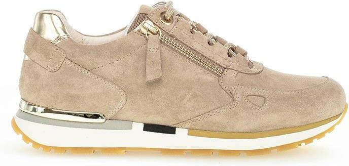 Gabor Sneakers met sleehak met goudkleurig contrastbeleg
