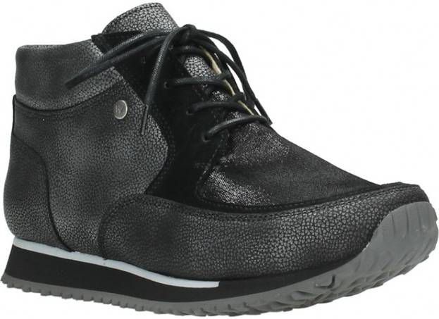 Wolky Hoge Sneakers 05802 e-Boot 84280 metal combi metallic stretch leer