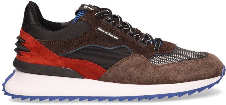 Floris van bommel Sharki 16478 Dark Brown G+ Wijdte Lage sneakers