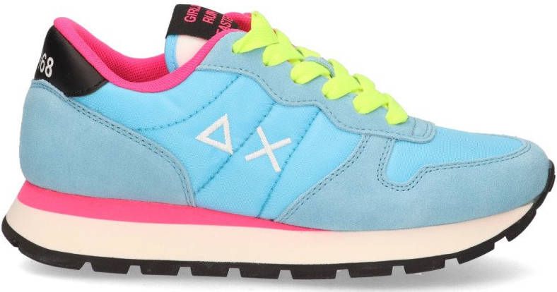 Sun68 Blauwe Ally Solid Nylon Lage Sneakers