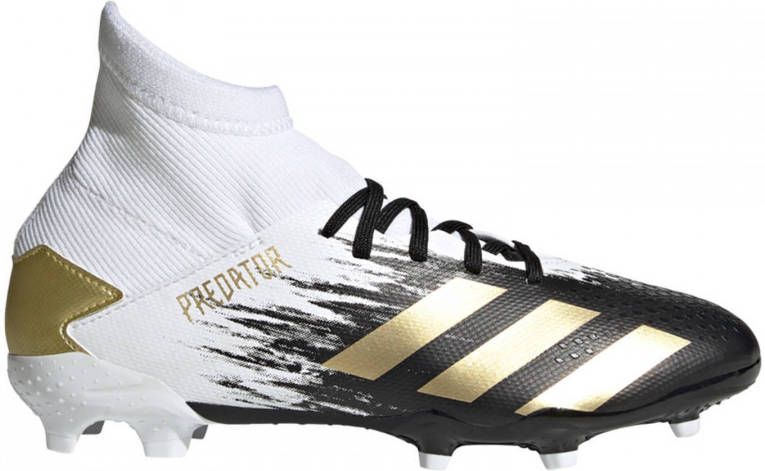 Adidas Kids adidas PREDATOR 20.3 Gras Voetbalschoenen(FG)Kids Wit Zwart Goud