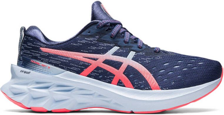 ASICS novablast 2 hardloopschoenen blauw dames