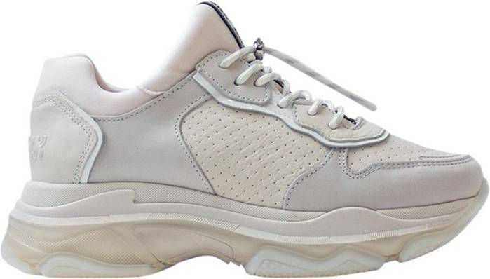 Bronx Baisley leren chunky sneakers off white