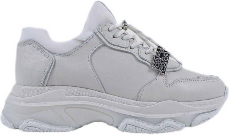 BRONX Baisley leren chunky sneakers off white