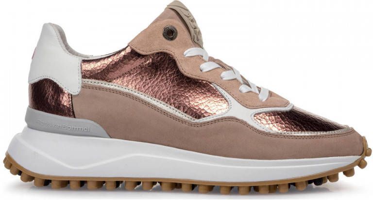 Floris van Bommel Noppi nubuck sneakers brons/naturel