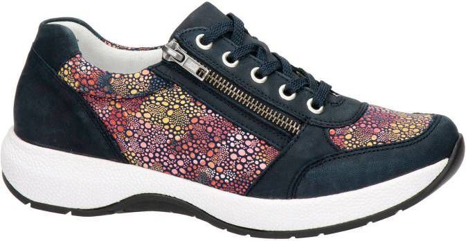 Remonte nubuck sneakers donkerblauw/multi