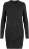 Vero Moda Vmdoffy LS O-Neck Dress Noos Black/MELANGE | Freewear Zwart online kopen