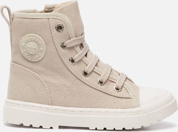 Shoesme veterbooties beige Canvas