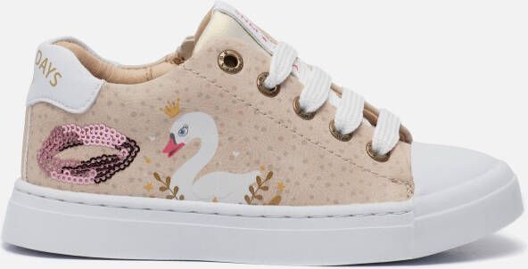 Shoesme Zwaan Babyschoenen beige Leer