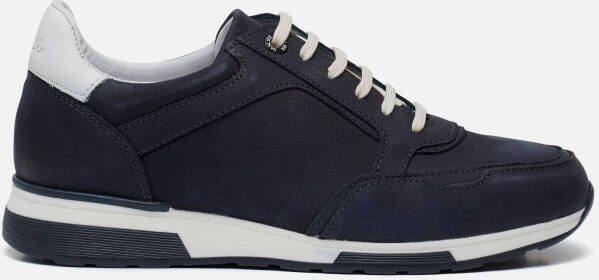 Van Lier Positano Sneakers blauw Nubuck