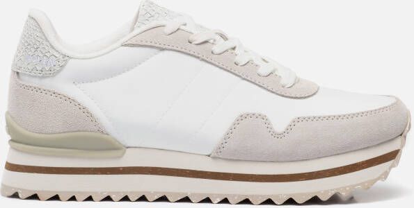 Woden Nora III lederen plateau , Beige, Dames